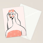 Pink Sunglasses Stationery Card Gallery Image 2