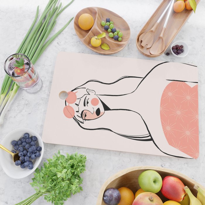 Pink Sunglasses Cutting Board Gallery Image 2