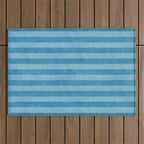 STRIPES - 004 - blue Outdoor Rug Gallery Image 1