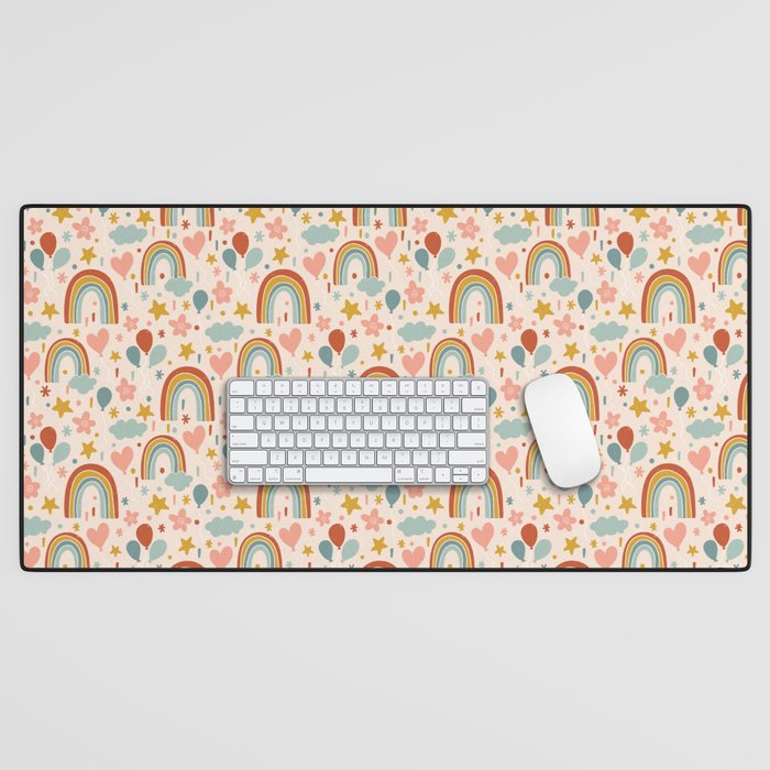 Rainbow Party Theme Desk Mat Gallery Image 1
