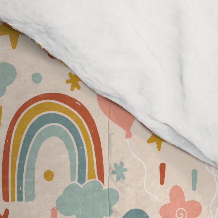 Rainbow Party Theme Comforter Gallery Image 4