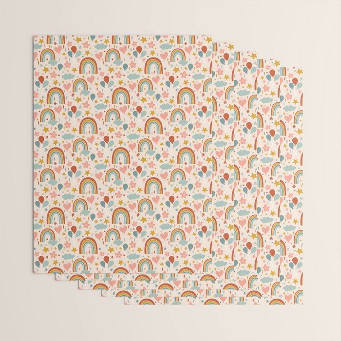 Rainbow Party Theme Wrapping Paper Gallery Image 3