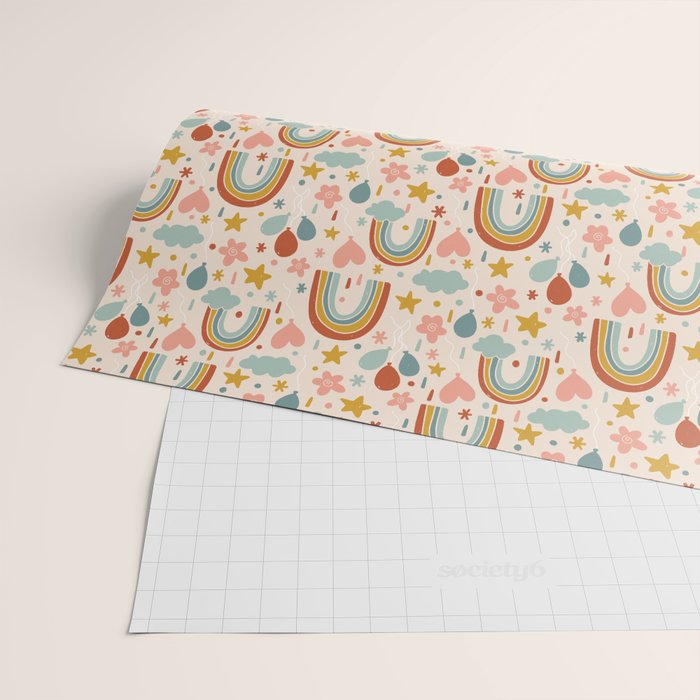 Rainbow Party Theme Wrapping Paper Gallery Image 2