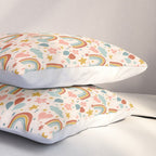 Rainbow Party Theme Pillow Sham Gallery Image 3