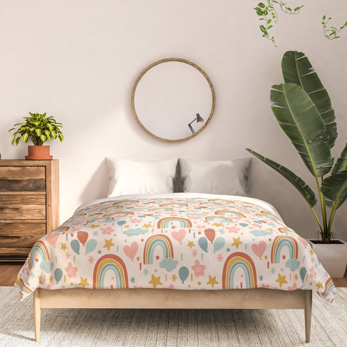 Rainbow Party Theme Comforter Gallery Image 3