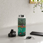 Antique Japanese Woodblock Print East Asian Art  Hasui Shiba Benten Pond Water Bottle Gallery Image 4