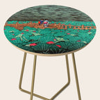 Antique Japanese Woodblock Print East Asian Art  Hasui Shiba Benten Pond Side Table Gallery Image 2