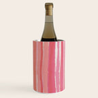 Pink Peach Summer Stripes Wine Chiller Gallery Image 1
