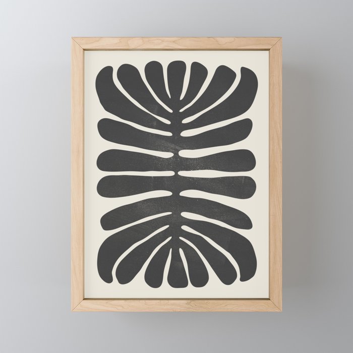 Sea Leaf: Noir Mini Art Print Gallery Image 1