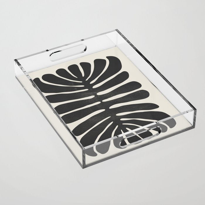 Sea Leaf: Noir Acrylic Tray Gallery Image 1