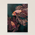 Metallic Betta Fish II Stationery Card Gallery Image 2
