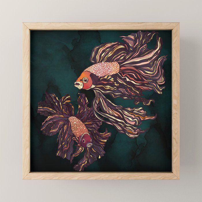 Metallic Betta Fish II Mini Art Print Gallery Image 1