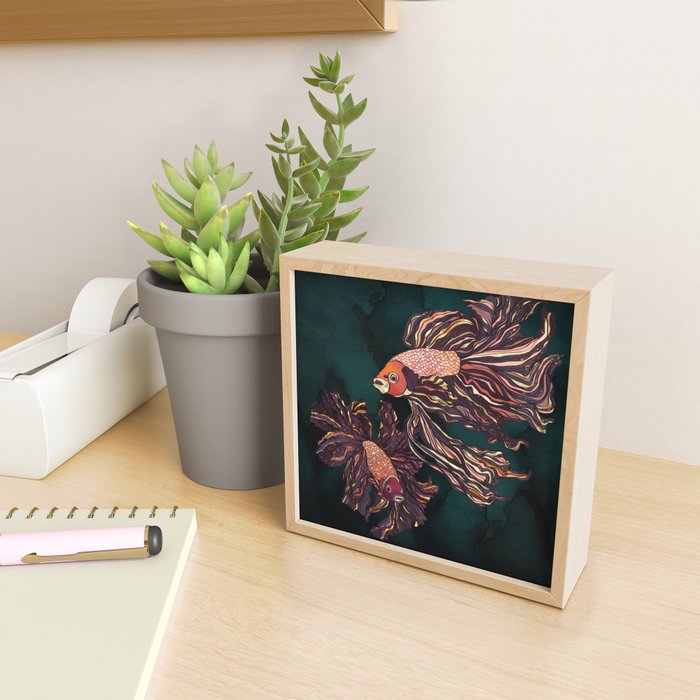 Metallic Betta Fish II Mini Art Print Gallery Image 2