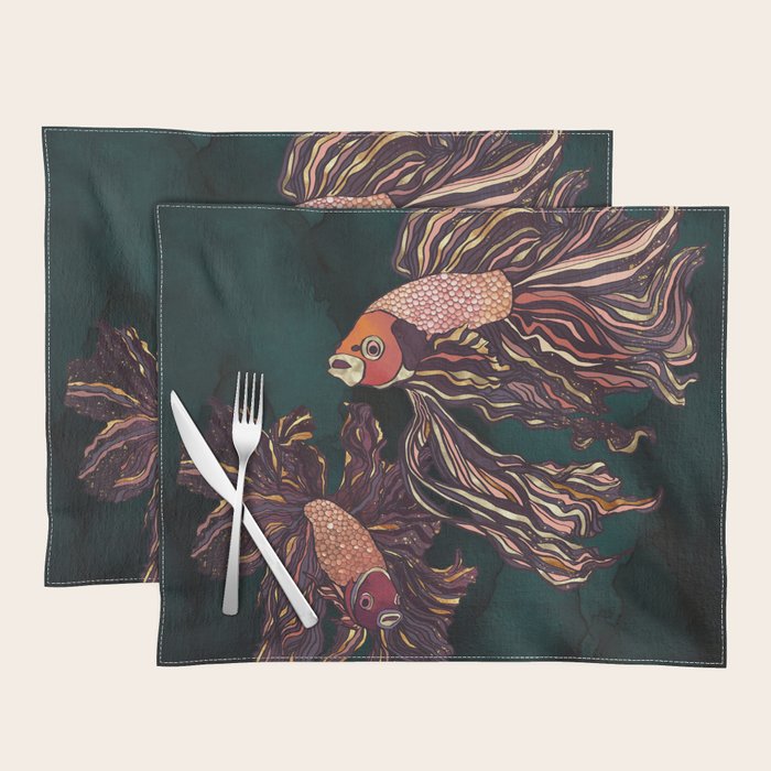 Metallic Betta Fish II Placemat Gallery Image 1