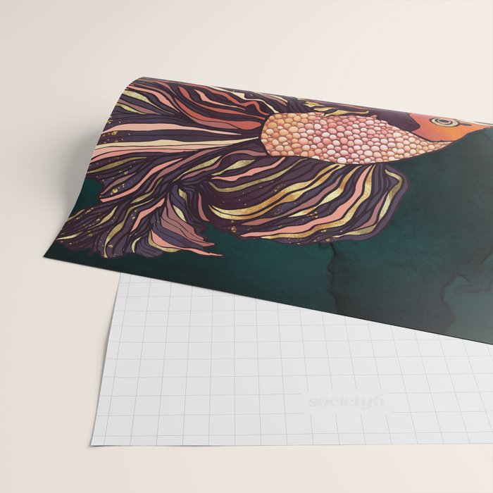 Metallic Betta Fish II Wrapping Paper Gallery Image 2