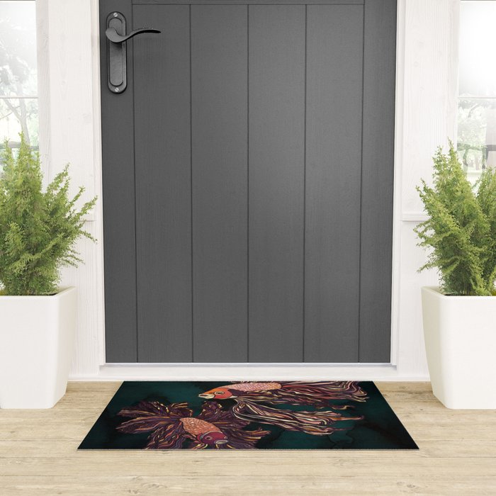 Metallic Betta Fish II Welcome Mat Gallery Image 3