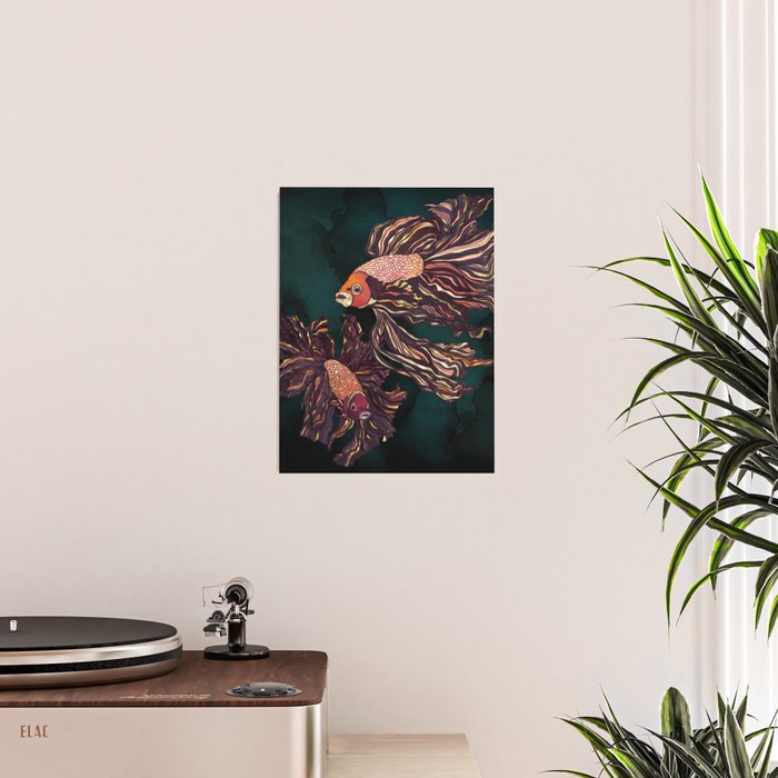 Metallic Betta Fish II Poster Gallery Image 2