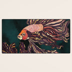 Metallic Betta Fish II Desk Mat Gallery Image 3