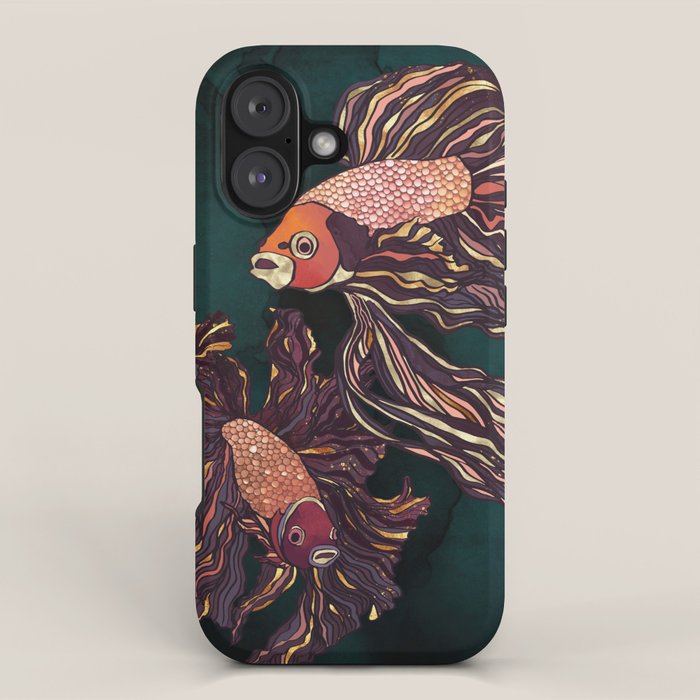 Metallic Betta Fish II iPhone Case Gallery Image 1