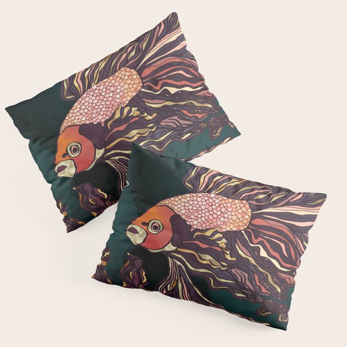 Metallic Betta Fish II Pillow Sham Gallery Image 1