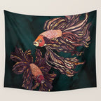 Metallic Betta Fish II Wall Tapestry Gallery Image 4