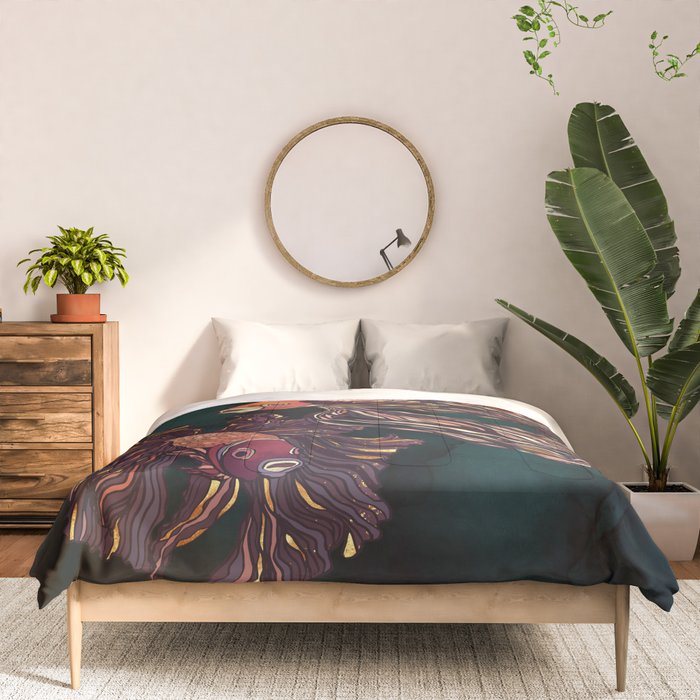 Metallic Betta Fish II Comforter Gallery Image 3