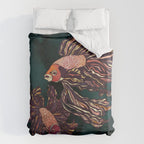 Metallic Betta Fish II Duvet Cover Gallery Image 6