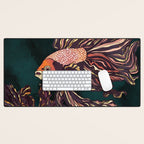 Metallic Betta Fish II Desk Mat Gallery Image 1