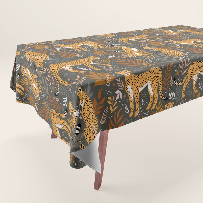 Wild Cheetah Pattern II - Autumn Tablecloth Gallery Image 1