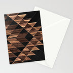 Urban Tribal Pattern No.11 - Aztec - Wood Stationery Card Gallery Image 2