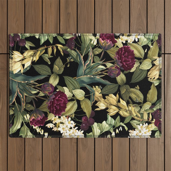 Dark Garden VIII Outdoor Rug Gallery Image 1