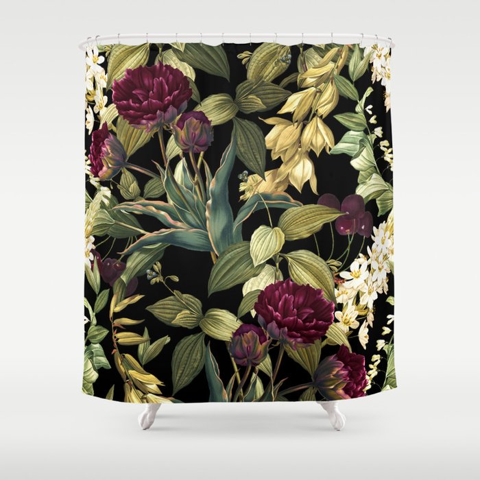 Dark Garden VIII Shower Curtain Gallery Image 1