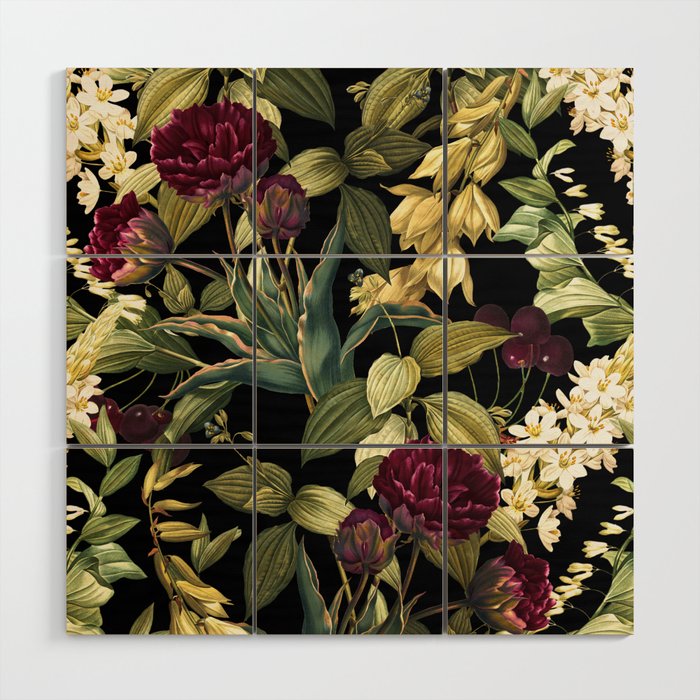Dark Garden VIII Wood Wall Art Gallery Image 1
