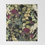 Dark Garden VIII Throw Blanket Gallery Image 2