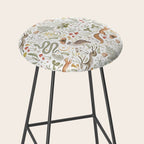 Enchanted Magical Midnight Forest Animals V Stool Gallery Image 2