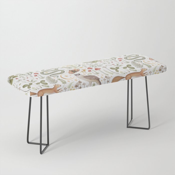 Enchanted Magical Midnight Forest Animals V Bench Gallery Image 1