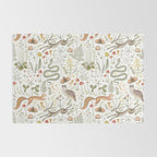 Enchanted Magical Midnight Forest Animals V Rug Gallery Image 2