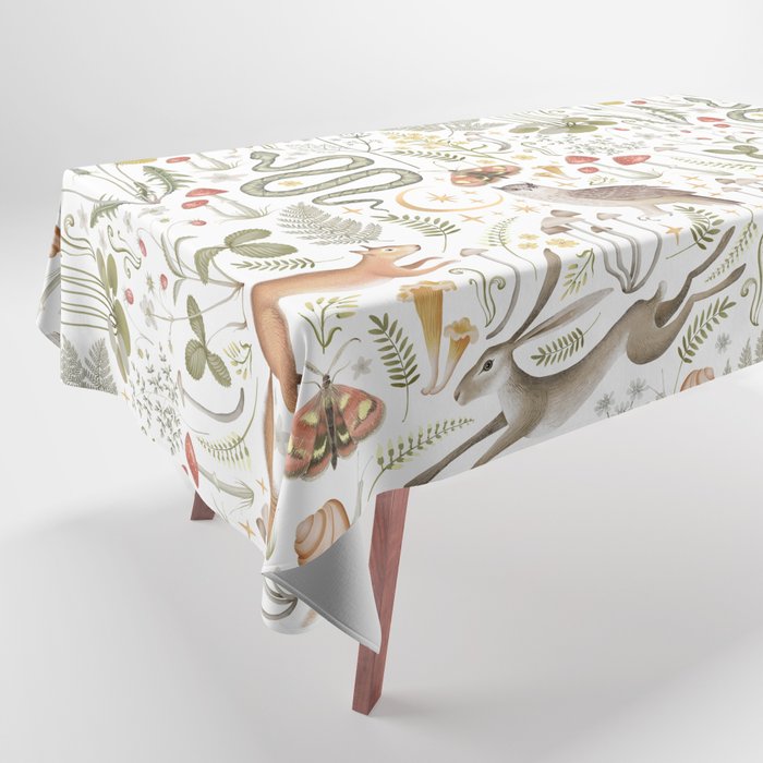 Enchanted Magical Midnight Forest Animals V Tablecloth Gallery Image 1