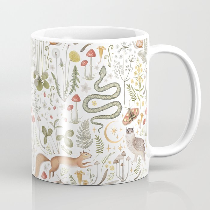 Enchanted Magical Midnight Forest Animals V Coffee Mug Gallery Image 1