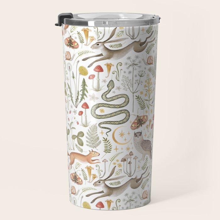 Enchanted Magical Midnight Forest Animals V Travel Mug Gallery Image 3