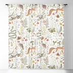 Enchanted Magical Midnight Forest Animals V Window Curtain Gallery Image 5