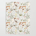 Enchanted Magical Midnight Forest Animals V Poster Gallery Image 4