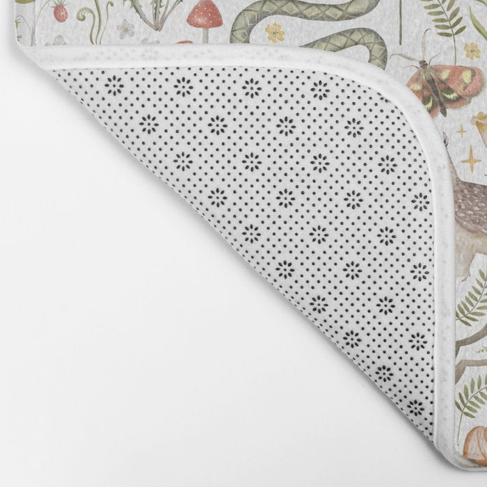 Enchanted Magical Midnight Forest Animals V Bath Mat Gallery Image 2