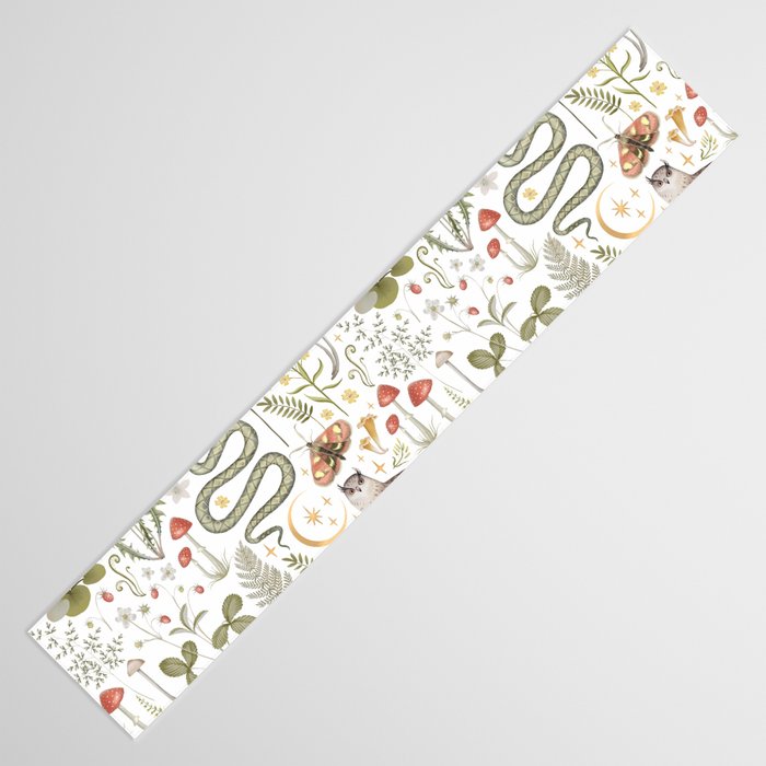 Enchanted Magical Midnight Forest Animals V Table Runner Gallery Image 3