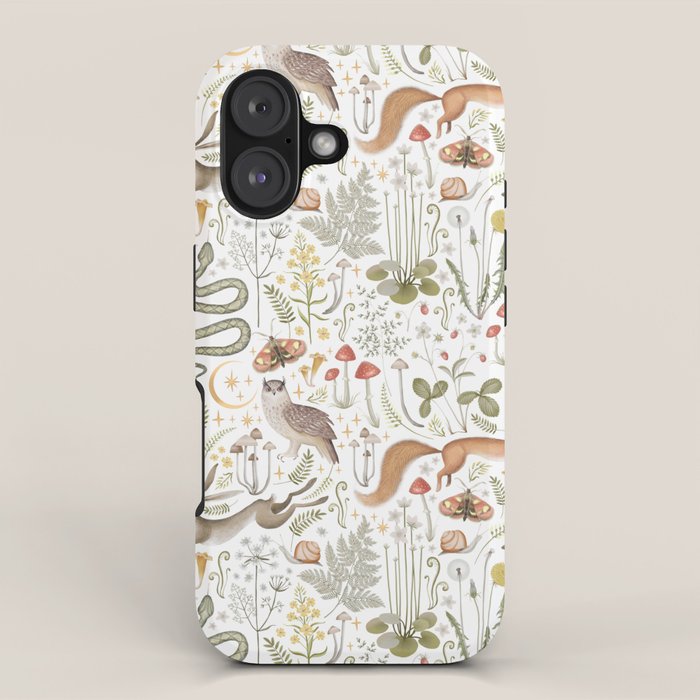 Enchanted Magical Midnight Forest Animals V iPhone Case Gallery Image 1