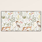 Enchanted Magical Midnight Forest Animals V Desk Mat Gallery Image 3