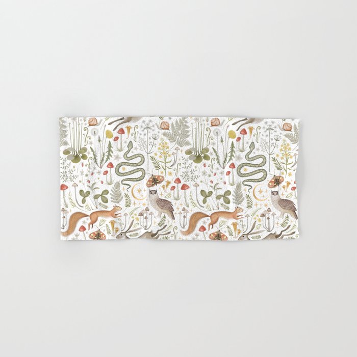 Enchanted Magical Midnight Forest Animals V Bath Towel Gallery Image 1