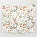 Enchanted Magical Midnight Forest Animals V Wall Tapestry Gallery Image 4