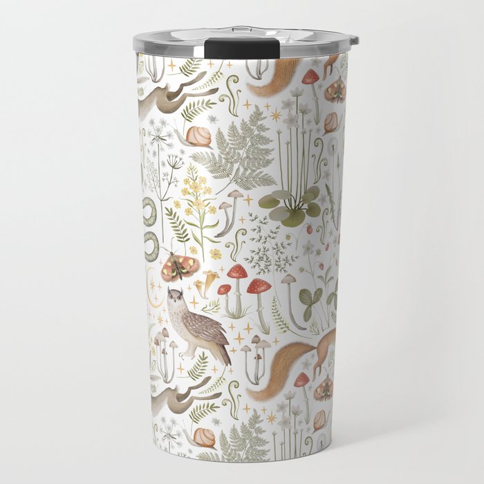 Enchanted Magical Midnight Forest Animals V Travel Mug Gallery Image 1