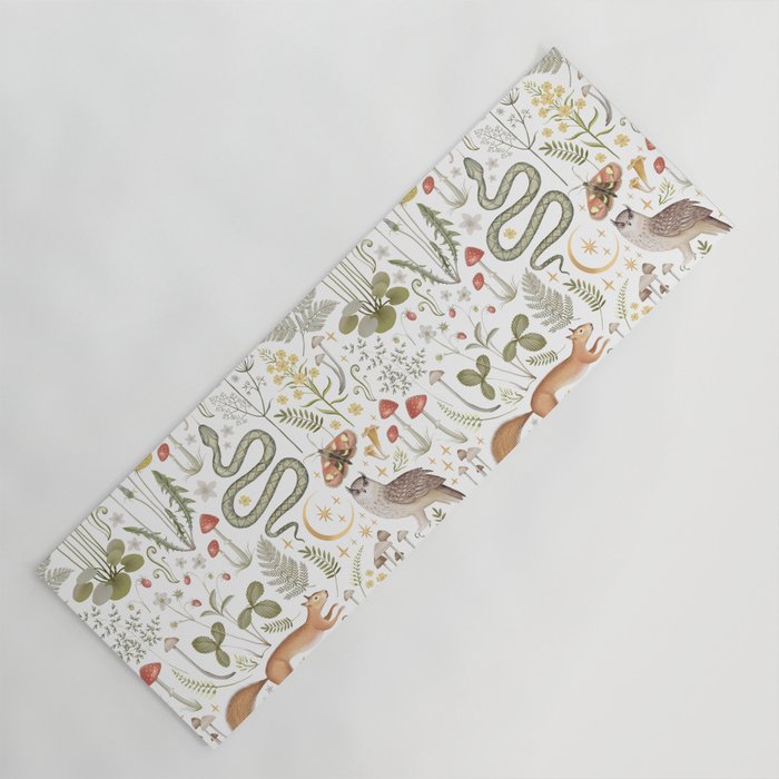 Enchanted Magical Midnight Forest Animals V Yoga Mat Gallery Image 1